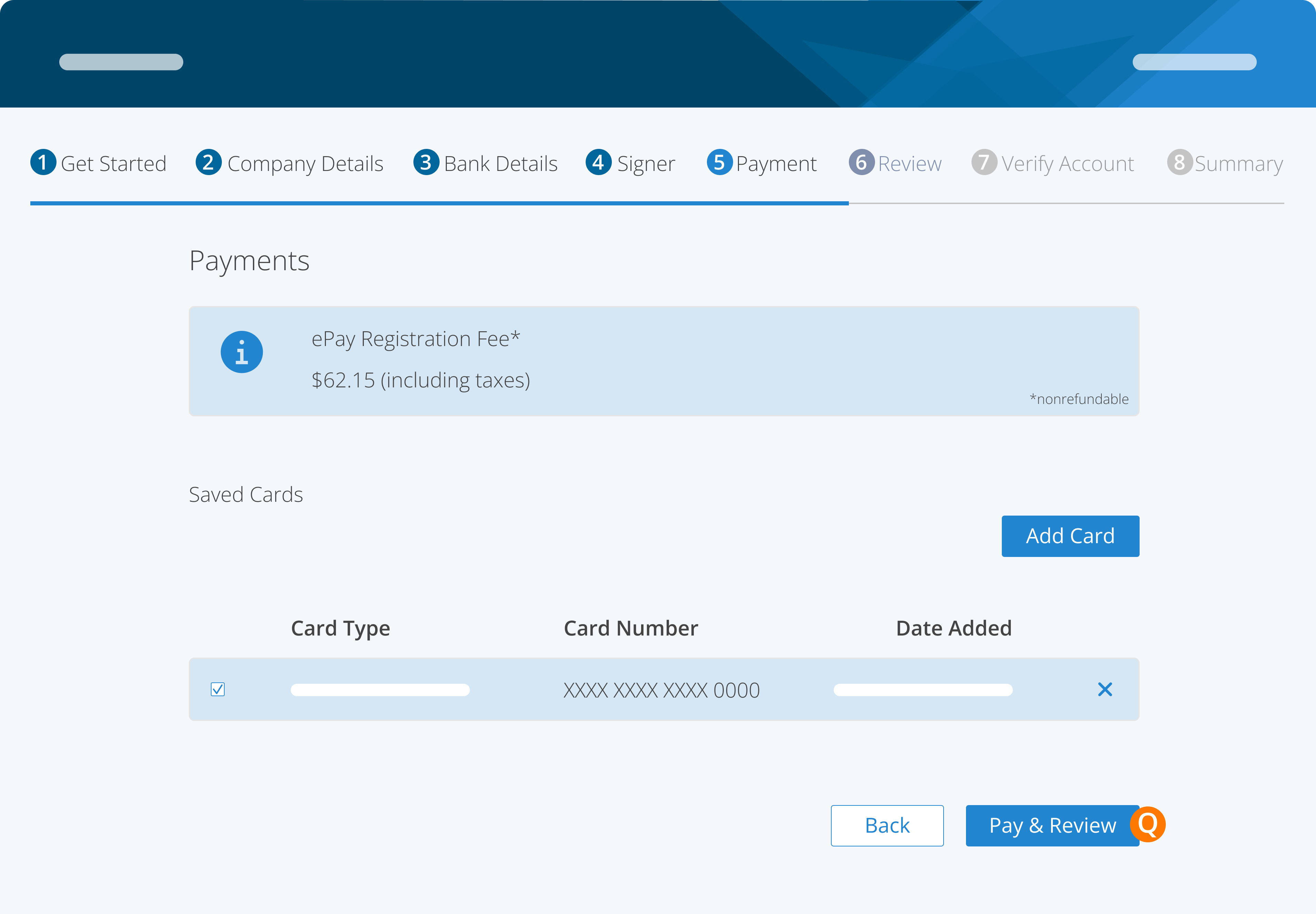 Setup ePay / Direct Deposit · Customer Self-Service